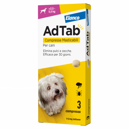 ANTIPARASSITARIO AdTab ARANCIONE >5,5 -  11KG