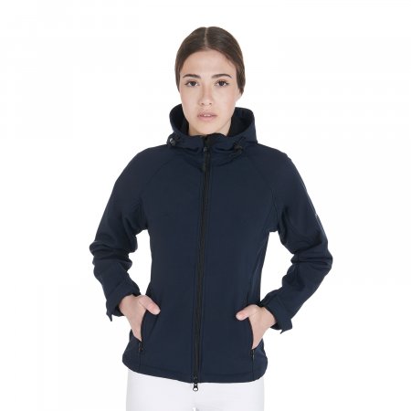 Giacca piumino uomo tessuto elasticizzato con patch siliconica