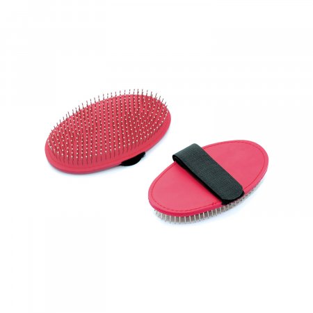 ROUND METALLIC CURRY COMB