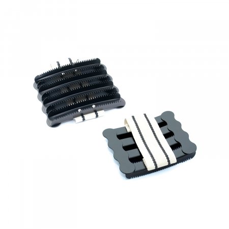 PLASTIC HOOF PICK WITH BRUSH & SCRAPER