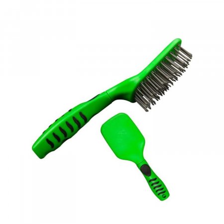 WOODEN MANE AND TAIL BRUSH WITH HANDLE