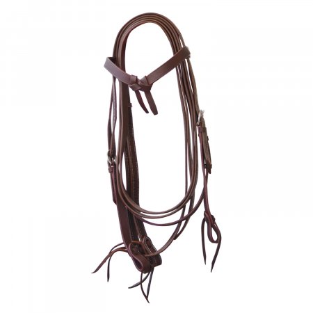 TESTIERA WESTERN CON FRONTALINO LARGO