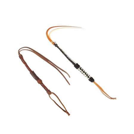 WHIP CANE IN BRAIDED NYLON WITH GLITTER EFFECT