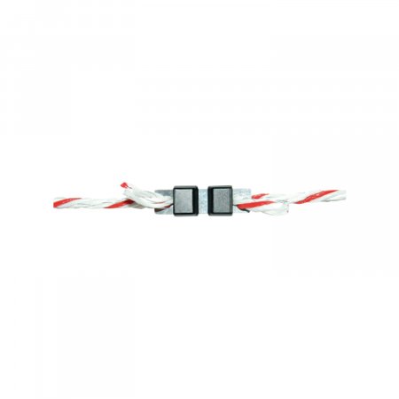 FENCE CONNECTION CABLE WITH TWO SS CLIPS FOR ROPE AND TAPE UP TO 40MM