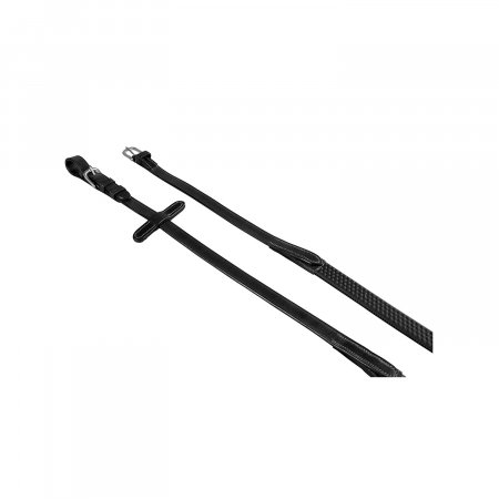 RUBBER REINS SLIMLINE WITH RINGS