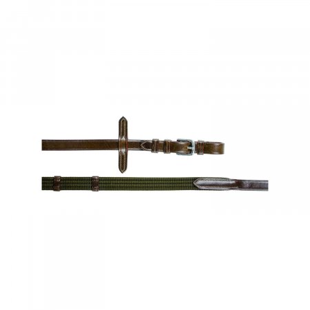 CURB REINS, LEATHER SET, FLAT, NARROW