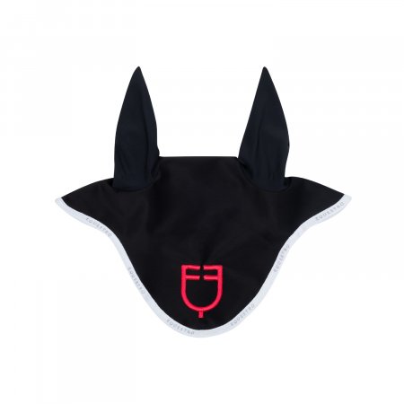 Cuffietta in tessuto traforato con logo