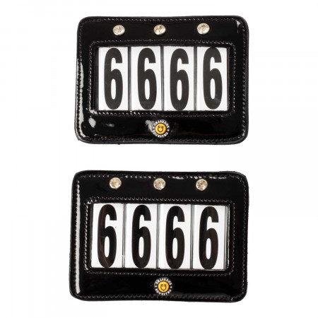 RACE NUMBERS 3 DIGITS W / ELASTIC ATTACHMENTS