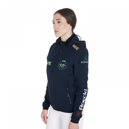 Smanicato donna slim fit in tessuto tecnico