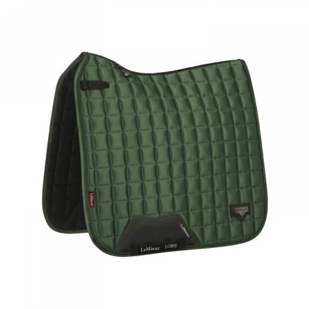 Dressage saddle pad with rhinestone logo