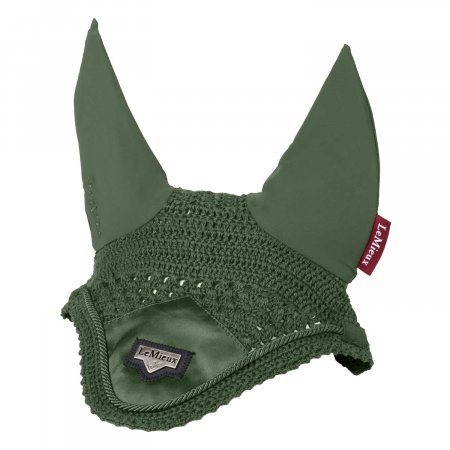 Cuffietta in tessuto traforato con logo