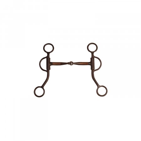 FILETTO WESTERN TORCIGLIONE INOX ANELLI BRUNITI POOL'S