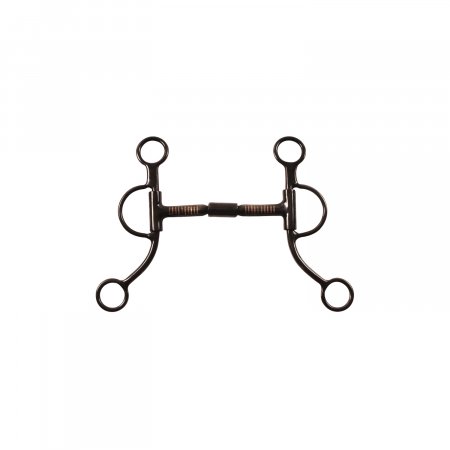 FILETTO WESTERN TORCIGLIONE INOX ANELLI BRUNITI POOL'S