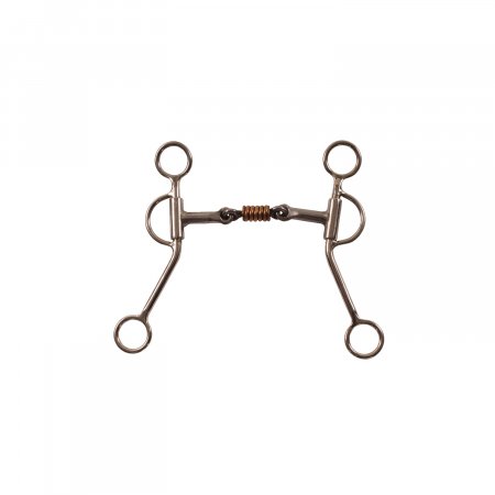 FILETTO WESTERN TORCIGLIONE CURVO RAME ANELLI BRUNITI POOL'S