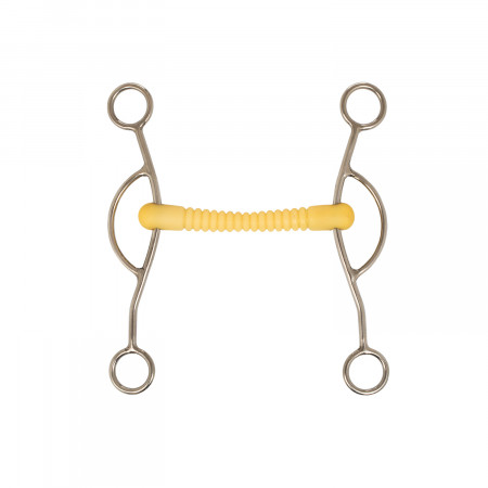 DOUBLE JOINT GAG BIT 3-RING CHEEKS