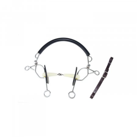 HACKAMORE INOX C/NASALINA RIVESTITA CUOIO