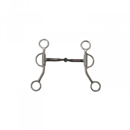 MORSO ARGENTINO CON RULLI IN RAME E BARRE RIVESTITE IN PELLE 19MM