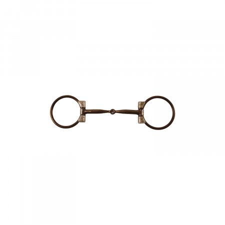 MORSO ARGENTINO CON RULLI IN RAME E BARRE RIVESTITE IN PELLE 19MM
