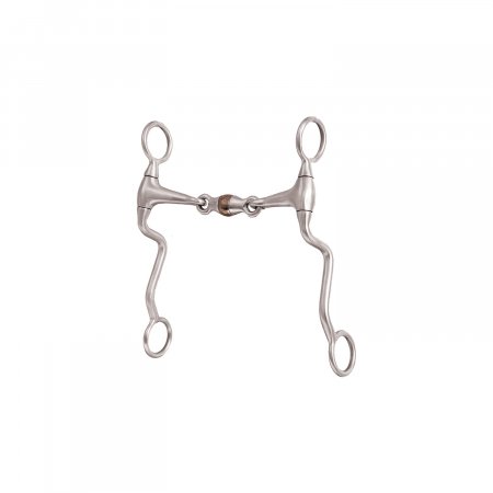 MORSO ARGENTINO CON RULLI IN RAME E BARRE RIVESTITE IN PELLE 19MM