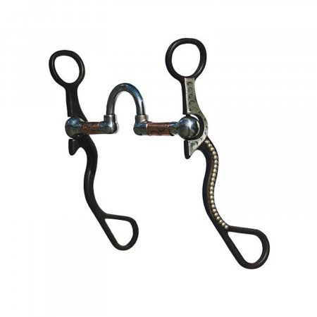FILETTO WESTERN TORCIGLIONE CURVO RAME ANELLI BRUNITI POOL'S