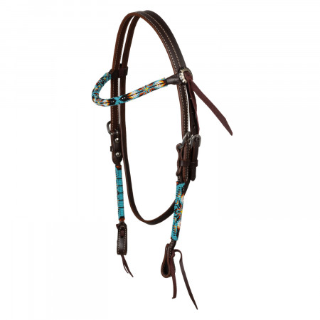 ROPE WAVES WESTERN BRIDLE