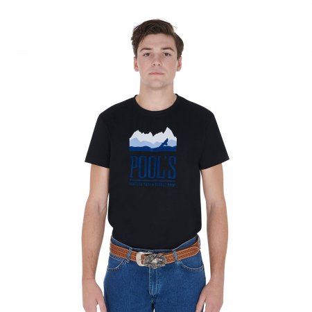 Men's cotton t-shirt with Yellowstone print