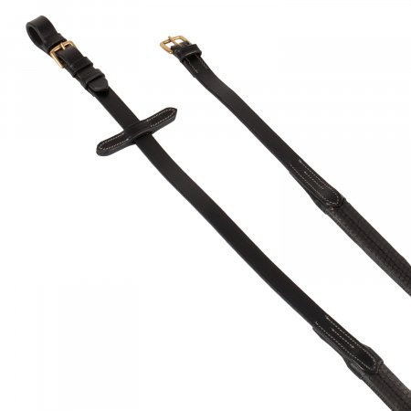CURB REINS, LEATHER SET, FLAT, NARROW