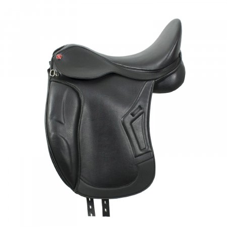 Sella da dressage in cuoio con blocchi removibili