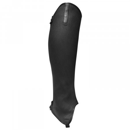 Unisex soft leather gaiters with side zip