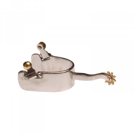ALUMINUM ENGRAVED SPURS WITH HOLE BLACK COLOR