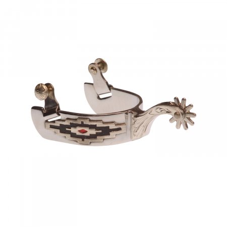 FG REINING SPURS ENGRAVED TRIM WITH REINER MOTIF MEN
