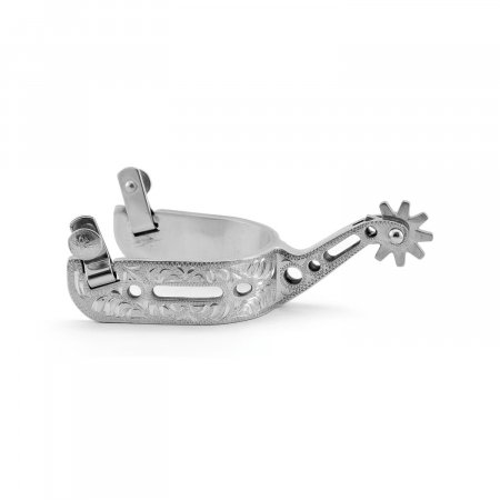FG REINING SPURS ENGRAVED TRIM WITH REINER MOTIF MEN