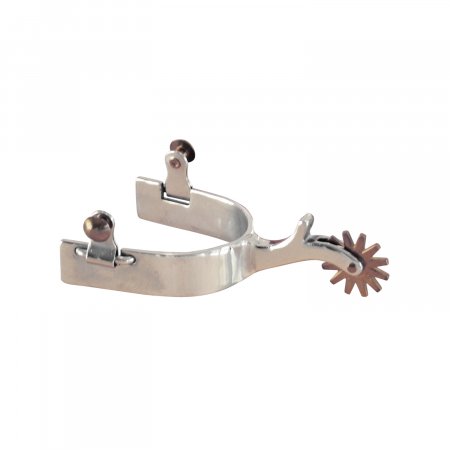 ALUMINUM ENGRAVED SPURS WITH HOLE BLACK COLOR