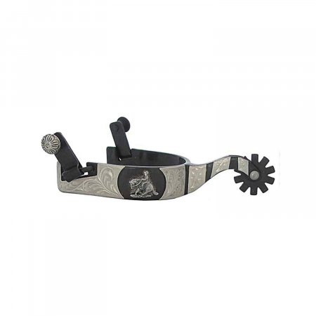 FG REINING SPURS ENGRAVED TRIM WITH REINER MOTIF LADIES