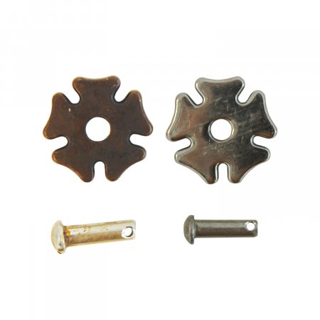 COPPIA ROTELLE SPERONI C/RIVETTI 303C