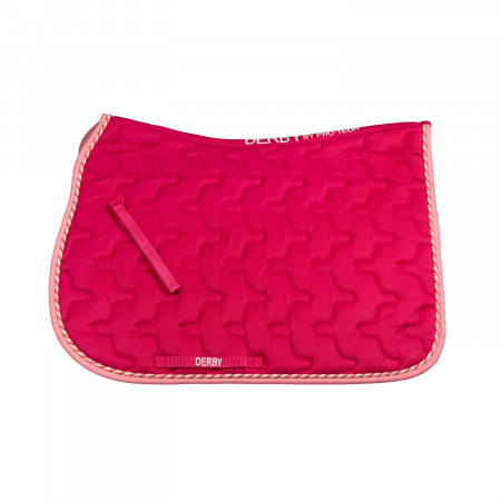 Jumping saddle pad in cotton with trimmings