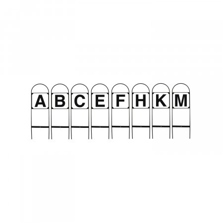 LETTERE DRESSAGE IN FERRO SET 4 PZ