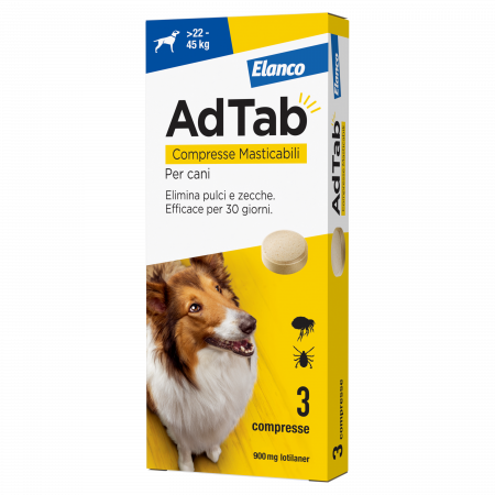 ANTIPARASSITARIO AdTab ARANCIONE >5,5 -  11KG