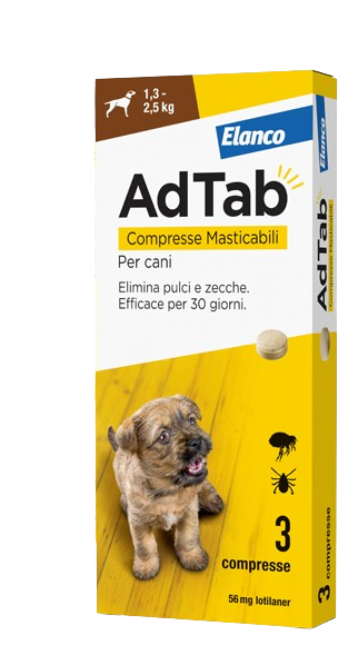 ANTIPARASSITARIO AdTab ARANCIONE >5,5 -  11KG