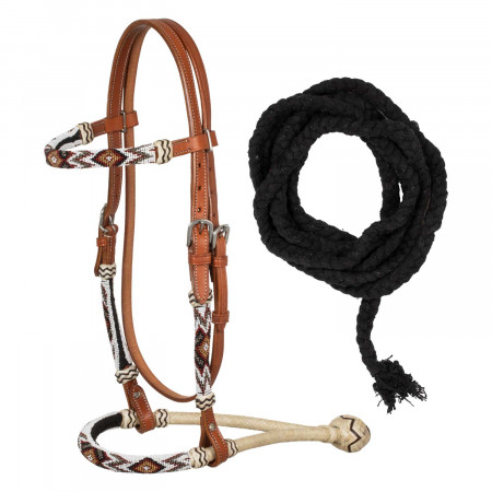 BOSAL SET IN RAWHIDE CON REDINI MECATE IN COTONE