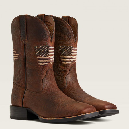 Stivali Ariat Western Donna Round Up Wide Square Toe